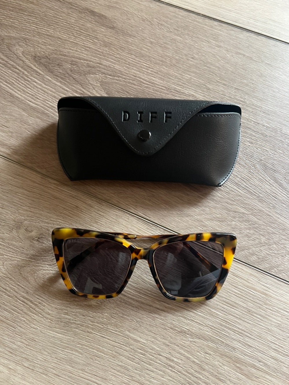 Diff Eyewear Tortoise Cat-Eye Sunglasses